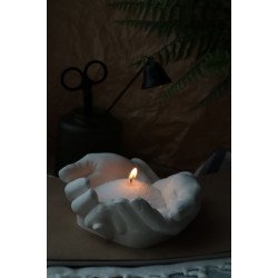 Насыпная свеча в гранулах, подсвечник РУКИ Насыпная свеча в гранулах, подсвечник РУКИ